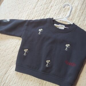 Zara X Peanut Collab Crewneck - Embroidered